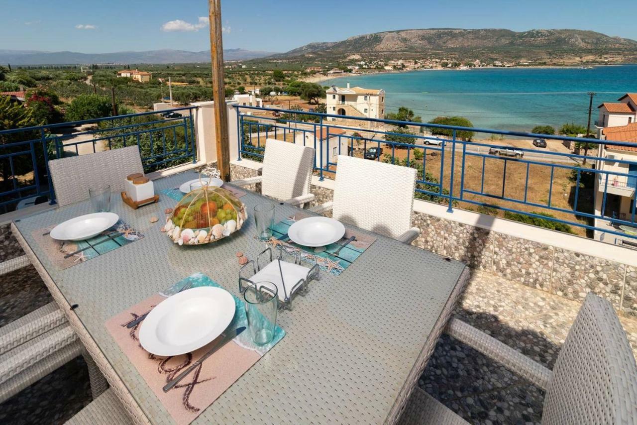 Seaview Flat Steps To The Beach Karavostasi  외부 사진