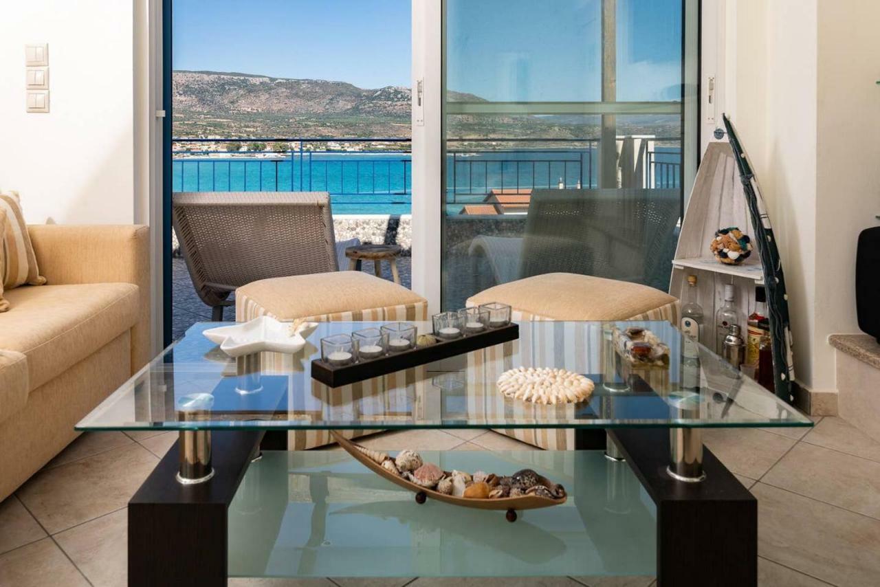 Seaview Flat Steps To The Beach Karavostasi  외부 사진