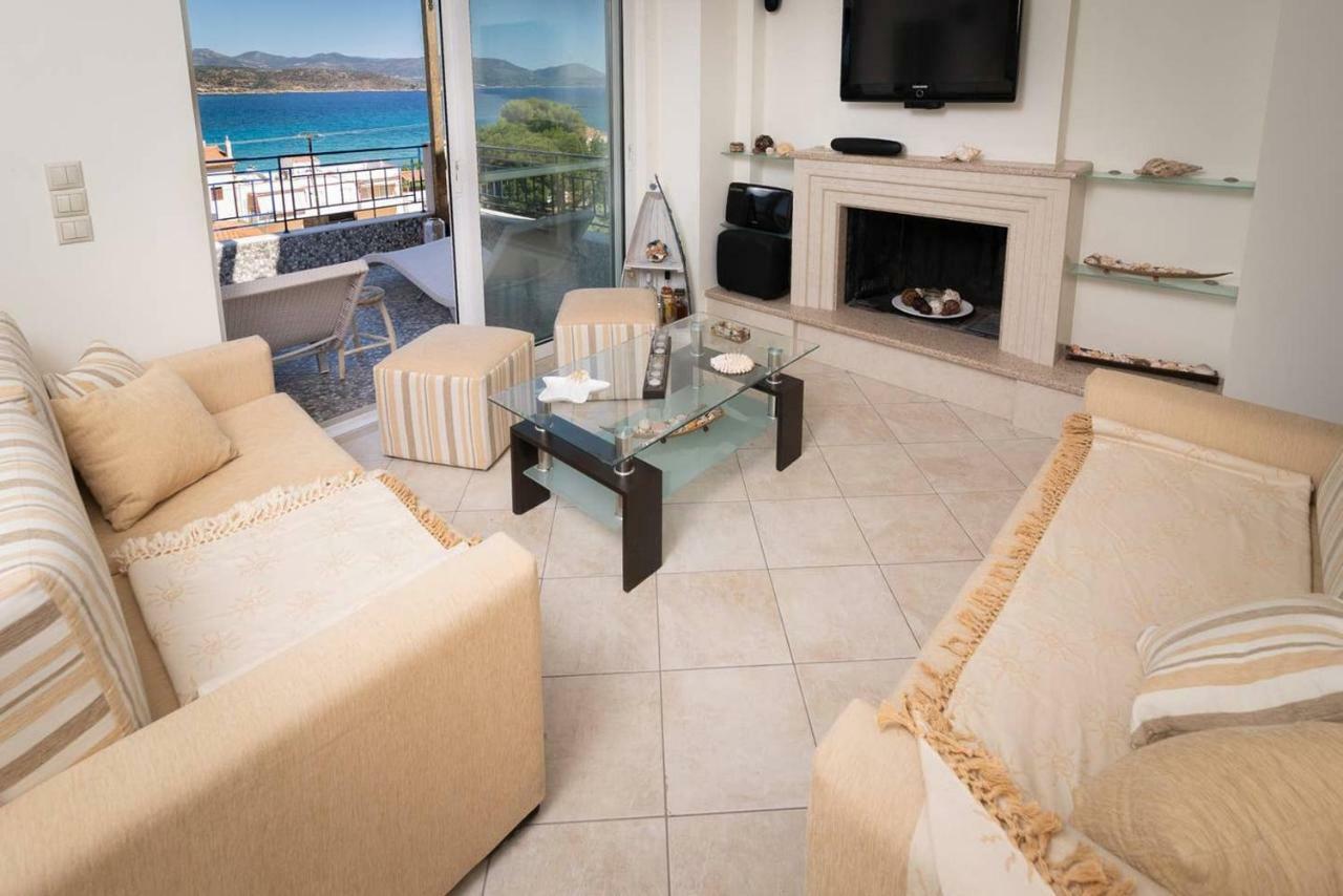 Seaview Flat Steps To The Beach Karavostasi  외부 사진