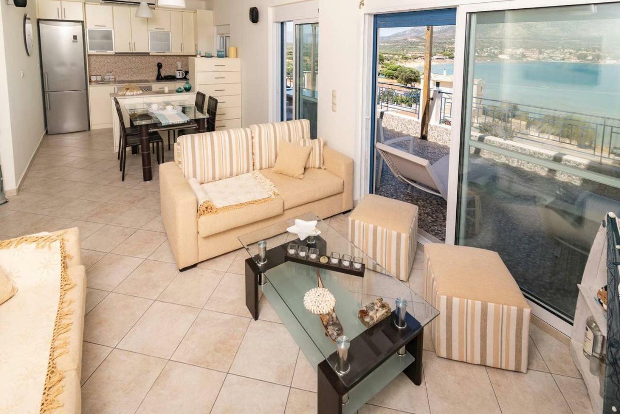 Seaview Flat Steps To The Beach Karavostasi  외부 사진